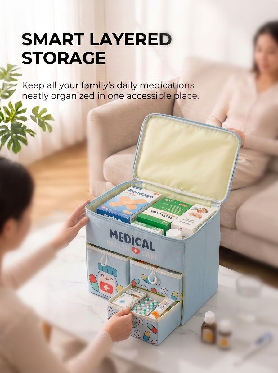 First Aid Bag Kit - Botiquín de Primeros Auxilios Portátil con
