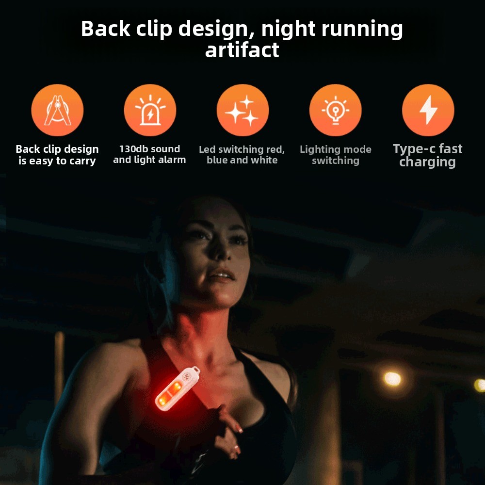 Personal Alarm Keychain - Luz LED de advertencia de seguridad