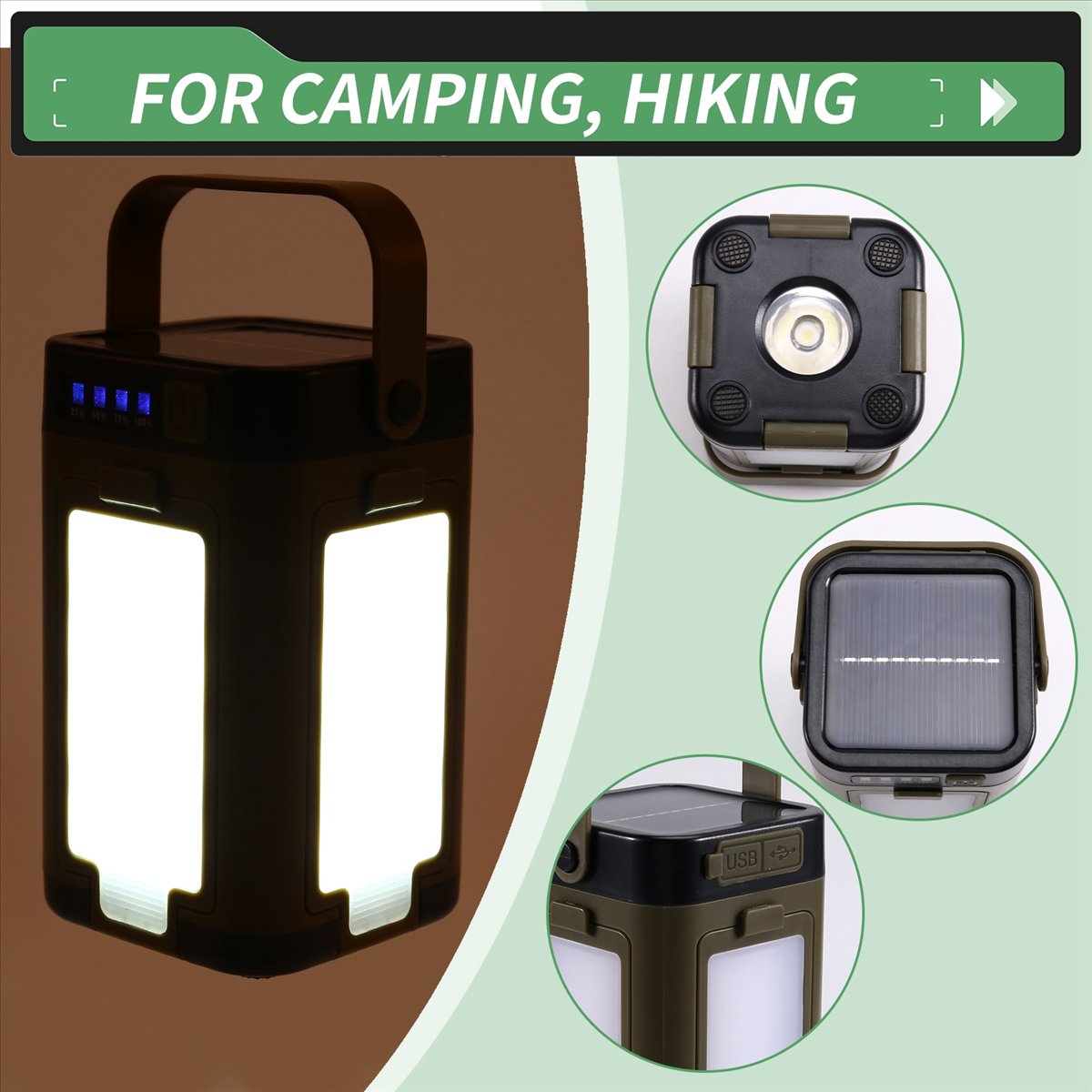 Linterna LED Plegable X08A par - Power Outage Light reseña y precio