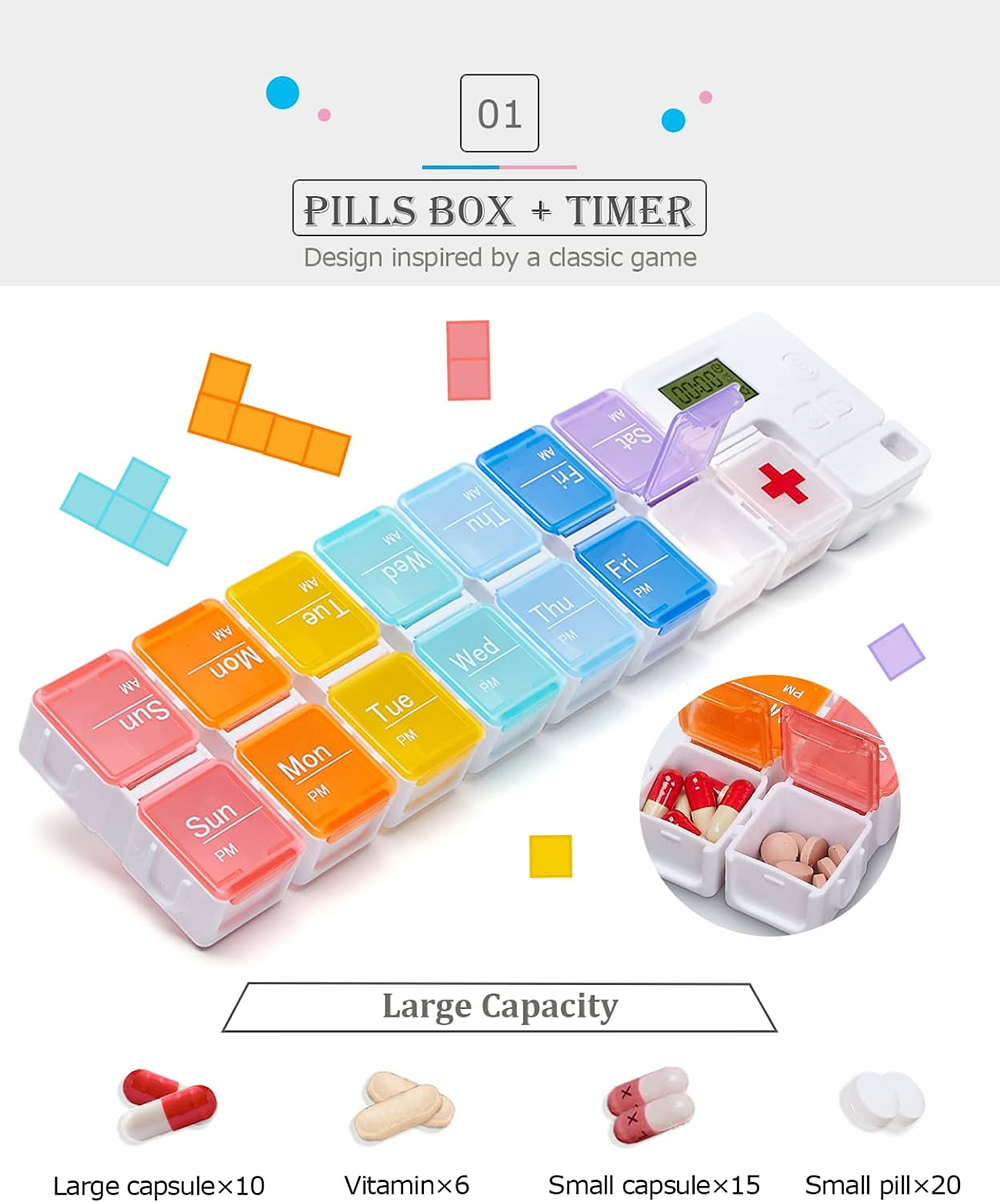 Organizador de pastillas de 7  - Medicine Cabinet Lock reseña y precio